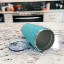 Rambler  Vacuum Insulated Wall Stainless Steel Tumbler With Sliding Lid 20oz Pineapple Texture - 天藍色 - 查看 3