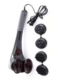 Masajeador Eléctrico Doble Cabeza Infrarrojo Nueva Tecnología - Gris - Ver 3