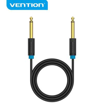 VENTION 6.35mm 至 6.35mm 吉他线，1/4 英寸至 1/4 英寸吉他单声道音频线，乐器线，锌合金外壳，适用于电吉他/放大器/贝斯/曼陀林/调音台/键盘。