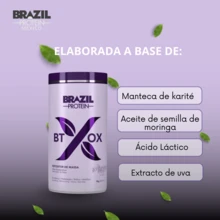 Elimina Frizz Hidrata Tratamiento Capilar Cabello Dañado Tratamiento en Crema Botox de Uva Brazil Protein Cabello Rubio con Matiz  1KG - Morado - Ver 2