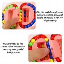 Granos Mágicos Giratorios De Color Aleatorio, Juguete Giroscópico Para Dedo, Rompecabezas Para Aliviar El Estrés, Pieza De Spinner De Mano, 1 Ud. - Blanco - Ver 6