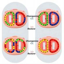 Granos Mágicos Giratorios De Color Aleatorio, Juguete Giroscópico Para Dedo, Rompecabezas Para Aliviar El Estrés, Pieza De Spinner De Mano, 1 Ud. - Blanco - Ver 10