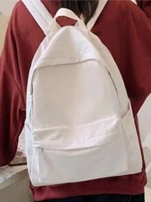Ba lô Của phụ nữ Mới Hàn Quốc Phiên bản Của Tất cả Đúng mốt Vải Oxford Ba lô Thời trang Giải trí Dung lượng lớn Du lịch Balo - trắng - Xem 3