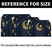 1 件裝飾派對用品 82.7*59.1/59.1*39.4/39.4*29.5 英寸穆金月亮橫幅適合慶祝、團體活動、室內/室外派對背景裝飾道具 - 彩色 - 查看 5