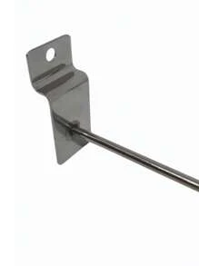 Gancho Expositor Para Painel Canaletado Metal 15CM 10 Unidades - Prata - Visão 4