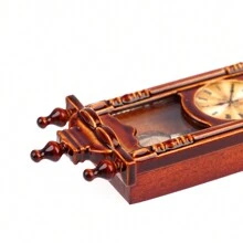 1pc Random Color Dollhouse Miniature Clock Home Decor Accessory Toy (1:12 Scale) - Brown - View 5