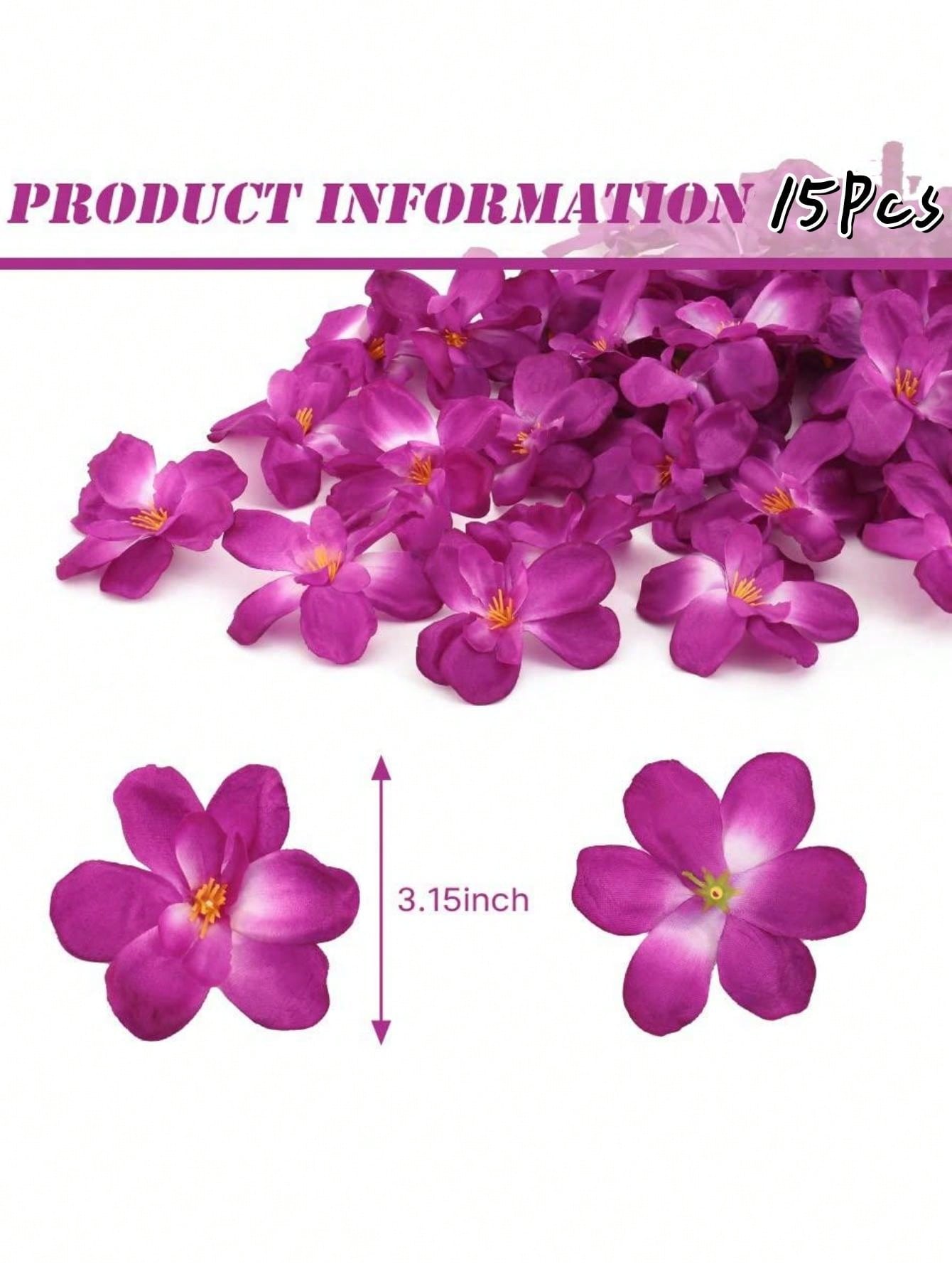 10Pcs Faux Flowers Rose Red Orchid Flower, Silk Artificial Flower Head