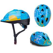 儿童头盔，儿童自行车头盔，儿童滑板骑行头盔，3-12岁男孩女孩头盔，可拆卸内衬，轻便透气，山地BMX自行车滑板安全防护头盔 - 彩色 - 查看 1