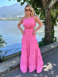 Women Dresses - Hồng - Xem 5