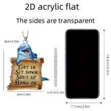 1個新款2d亞克力彩色＆酷感＆可愛的動物鑰匙扣吊飾,適用於情人節,節日汽車後視鏡裝飾吊飾,背包裝飾,情侶禮物,卡通吊飾,生日禮物,西部牛仔冒險