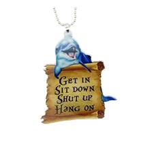 1個新款2d亞克力彩色＆酷感＆可愛的動物鑰匙扣吊飾,適用於情人節,節日汽車後視鏡裝飾吊飾,背包裝飾,情侶禮物,卡通吊飾,生日禮物,西部牛仔冒險