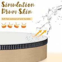 Weihnachtsdekoration Handtrommel für Erwachsene Holzrahmentrommel 30 cm, 25 cm, 20 cm, 15 cm Schlagzeug Musikinstrumente für Anfänger Partyzubehör (Trommelstöcke nicht enthalten)