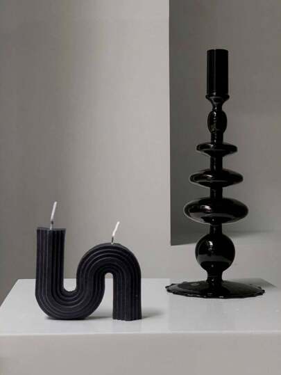 حامل شموع هندسي كبير بشكل أحرف S للروائح العطرية