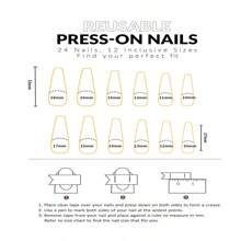 24入組長款芭蕾美甲套裝,紅色蛇紋設計,甜美又帥氣,完美覆蓋,適合派對、跳舞和日常穿著 - 酒紅色 - 查看 5