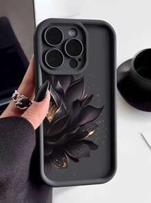 1pc Minimalist Floral Thick Shockproof Phone Case Compatible With Iphone 11, 12, 13, 14, 11 Pro Max, 12 Pro Max, 13 Pro Max, 14 Pro Max, XR, 15, 15 Pro, 15 Pro Max And Series Waterproof Anti-Fall Scratch Resistant,International Version, Not The Domestic Version - Multicolor - View 3