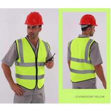 道路、環衛、清潔、車輛檢驗和年審紅色反光帶施工作業安全背心 - 紅色 - 查看 5