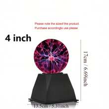 1pc ABS Decorative Light, Modernist Ball Design Decoration Light For Home - Black - View 10