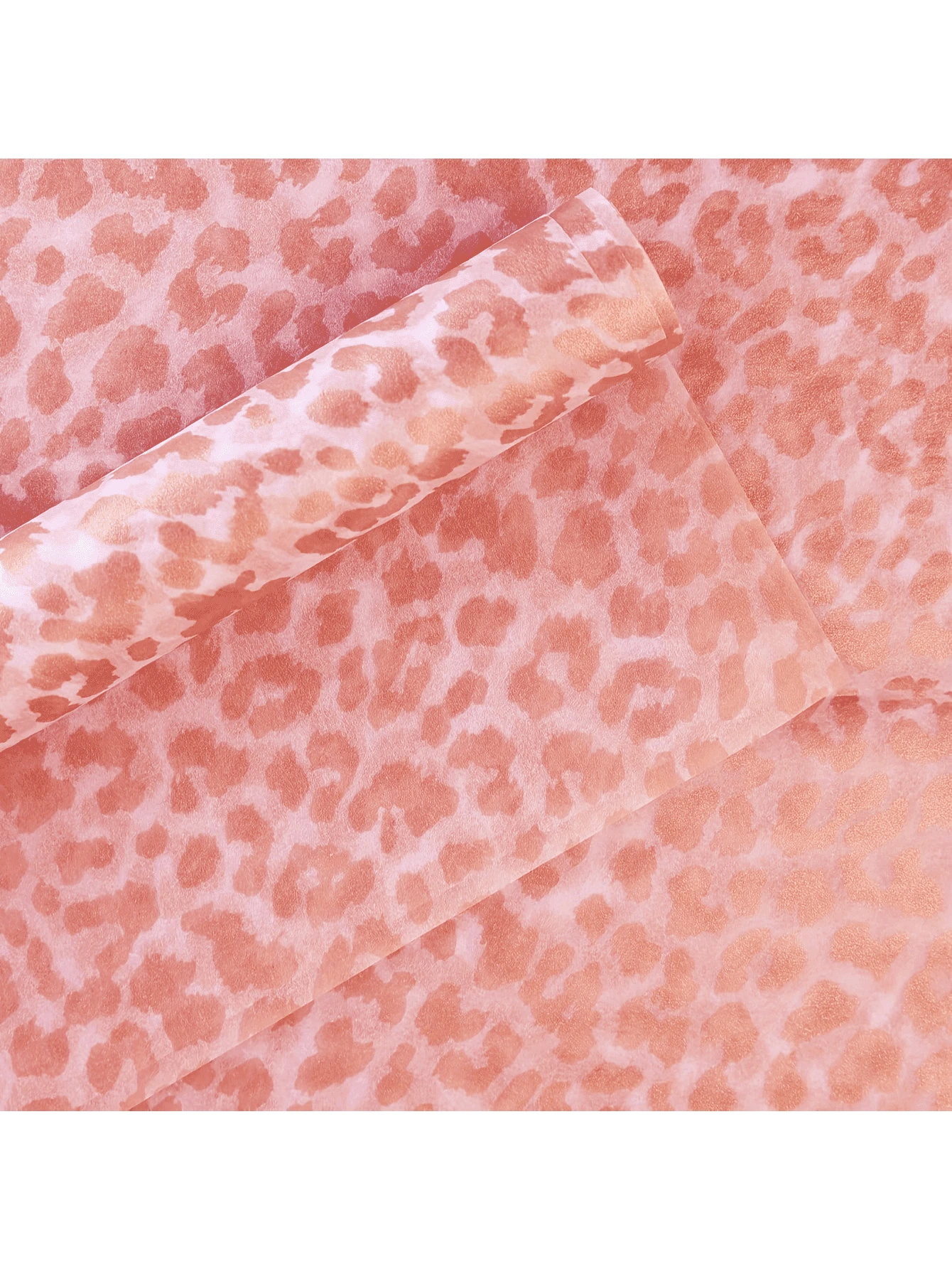 10sheets Leopard Print Wrapping Paper, For Gift Wrapping, Diy Crafts, Scrapbooking And Decoration - Champagne - View 1