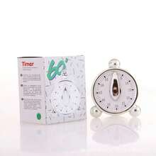 1 Miếng , Hẹn giờ , Hẹn giờ cơ học , Đồng hồ báo thức Hình dạng Hẹn giờ trong bếp , 60 Phút Thủ công Xoay Đếm ngược Hẹn giờ , Đối với Nấu nướng Đọc sách Thể thao Học tập Thời gian Sự quản lý , Phòng bếp chất liệu , Nhà  Quân nhu - Đồng hồ cơ để bàn hẹn giờ - Xem 3