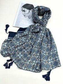 1 Miếng Đơn giản In Khăn quàng cổ Đối với phụ nữ , Hàng mới đến , Mùa xuân/Mùa hè , Chống nắng , Khăn đi biển , Thời trang Phụ kiện , Khăn choàng , Khăn trùm đầu - Nhiều màu - Xem 1