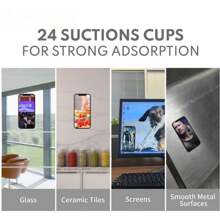 Silicone Sự Hút Điện thoại núi - Dính Tay cầm điện thoại , Cốc hút Ốp lưng & bao da điện thoại - iPhone Và Android Cốc hút Điện thoại núi Đối với Và A - màu đen - Xem 7