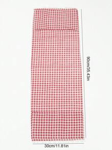 1 pieza Cubierta de tela con patrón geométrico a prueba de polvo para horno microondas, bolso, organizador, almacenamiento de uso doméstico - Rojo - Ver 3