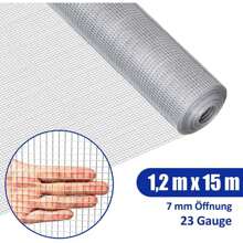 Aviary Wire, Iron Vole Screen, Mole Screen, 7x7mm, Galvanized And Galvanized, Garden Fence For Rabbits, Voles, Birds And Other Small Animals (1.2 M * 15 M) - Silver - View 4