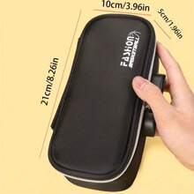 1個便攜式密碼鎖鉛筆盒黑色帆布文具盒學生三層大容量儲物盒多功能迷你密碼鉛筆箱校園禮物,有三種顏色可選（筆盒價格不包括內部的筆） - 彩色 - 查看 9