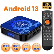 Transpeed Android 13 電視盒 Wifi6 雙頻wifi 支援8k聲畫 Bt4.0+ Rk3528 4k 3d語音媒體播放器機頂盒 - 美標插頭 - 查看 1