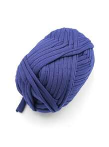 1pc Navy Blue Fabric Strip Handmade Diy Basket, Toy, Shoes, Carpet, Storage Box Weaving Line - Navy Blue - View 4