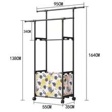 Rack Organizador Para Colgar Ropa Perchero 2 Niveles - Multicolor - Ver 5