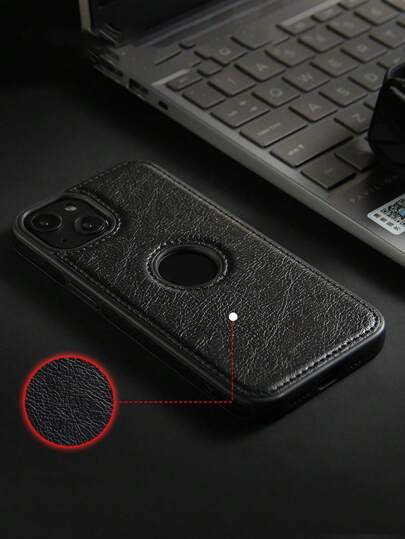 Funda protectora para teléfono de piel sintética con costuras, compatible con iPhone11/13/15 y S24 Ultra, resistente al agua, a los golpes, a las caídas y a los arañazos