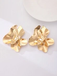 1 đôi Phong cách mới Quá quắt Cánh hoa Hình dạng Bông tai stud Đối với phụ nữ - Vàng - Xem 5