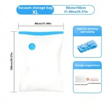 NIMANTE 真空储物袋，便携式旅行袋，衣服储物袋，行李打包袋，沙滩包，沙滩必需品，沙滩巾收纳袋，沙滩配件，沙滩用品，度假包，夏季度假必需品，学校收纳袋，教师储物袋，收纳袋，储物箱，衣柜收纳袋，衣柜储物隔断，卧室宿舍毛衣袜子裤子牛仔裤内衣隔断 - 白色 - 查看 7