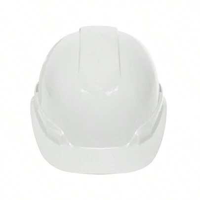 Casco de seguridad ventilado, ajuste de matraca, blanco