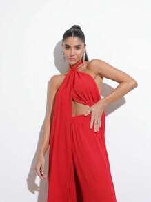 Women Two-Piece Outfits - 紅色 - 查看 4