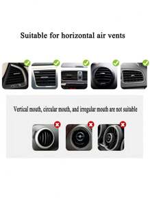Magnetic Car Air Vent Phone Holder, Suitable As Gift For Boyfriend, Family - Black - View 10