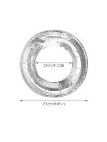 20入組瓦斯爐油花防濺貼圓形瓦斯灶罩鋁箔爐墊,廚房小幫手 - 銀色 - 查看 4