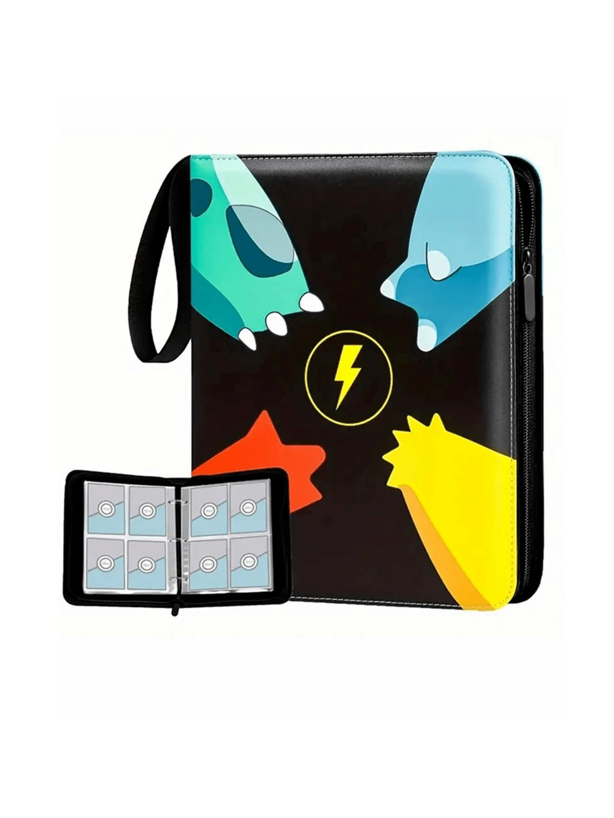 Album Portacarte Con Cerniera, 400 Tasche, 50 Pagine, In PU, Per Carte Pokémon E Da Gioco