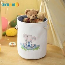 OYHOMO 1 Miếng Thú vật Chủ đề Giỏ giặt Với dây rút Có thể thu gọn Rửa Dày Chất vải Giỏ lưu trữ Bin Đối với Tổ chức Quần áo Đồ Chơi - động vật - Xem 3