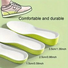 Tố thêm Tăng Chiều cao Giảm xóc Thoải mái Không giới tính Thể thao Giày Tận tụy Miếng đệm nâng cao - màu xanh lá - Xem 3