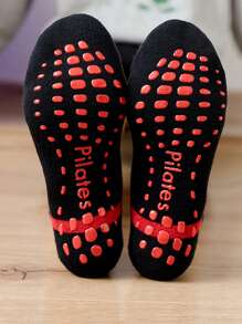 1 Pair Non-Slip Yoga Socks Minimalist Casual Sports Socks Sweat-Absorbing Yoga Socks Soft Anti-Slip Compression Fitness Gym Dance Playground Floor Ankle Socks Breathable Professional Pilates Ballet Socks, Grip Socks