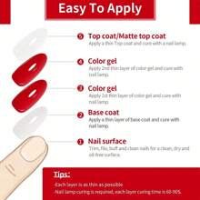 XEIJAYI 1支15ML啞光棕色系半永久性UV凝膠指甲油，秋冬指甲藝術凝膠美甲 - 黑色 - 查看 7