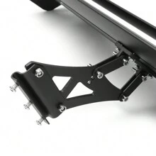 Universal Aluminum Adjustable Double Deck GT Rear Trunk Wing Spoiler Black - Black - View 10