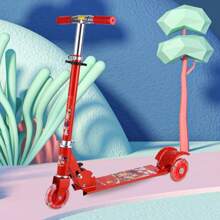 Patin scooter 3 llantas Plegable Ajustable - Rojo - Ver 2
