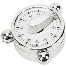 1 Miếng , Hẹn giờ , Hẹn giờ cơ học , Đồng hồ báo thức Hình dạng Hẹn giờ trong bếp , 60 Phút Thủ công Xoay Đếm ngược Hẹn giờ , Đối với Nấu nướng Đọc sách Thể thao Học tập Thời gian Sự quản lý , Phòng bếp chất liệu , Nhà  Quân nhu - Đồng hồ cơ để bàn hẹn giờ - Xem 2