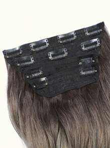 20inch Hair Extensions Clip In 4PCS Wavy Hair Extension Dark Ash Blonde Hair Extensions For Women - Ombre - View 4