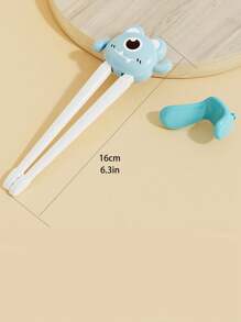 2-3歲兒童專用練習筷子,沒有手指環的虎口練習筷,幼兒學習筷子,幼兒訓練筷子 - 黃色 - 查看 2