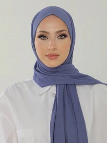 Set de 3 hijabs de jersey, conjunto de valor, chal de cobertura instantánea para la cabeza de unicolor clásico, estilo seda de 170*60cm, adecuado para uso diario casual, al aire libre, regalo