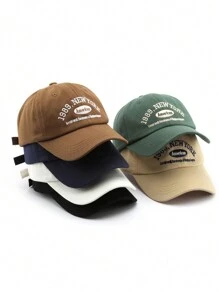 1pc Unisex 1989 NEWYORK Embroidered Letter Baseball Cap - Multicolor - View 6